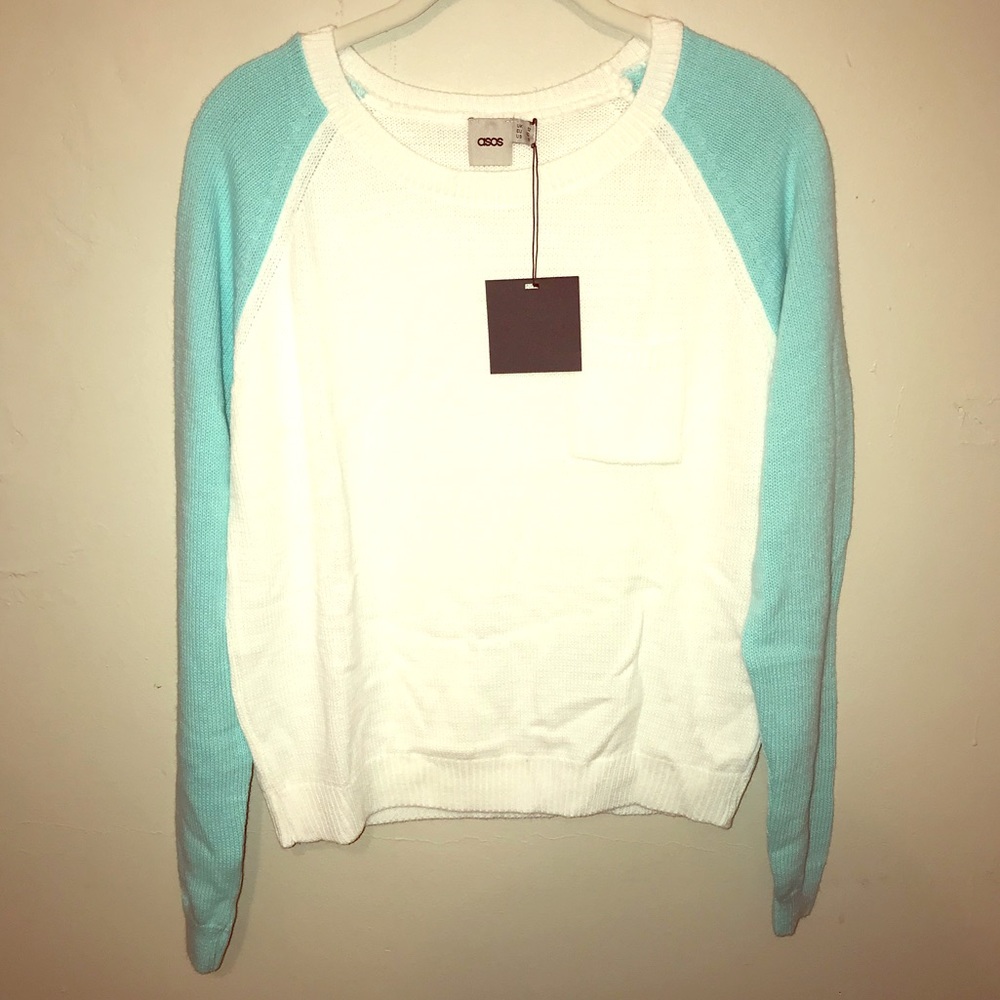 ASOS color block sweater NWT